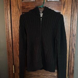 NWOT — Ann Taylor — Cable Zip-Up Hoodie